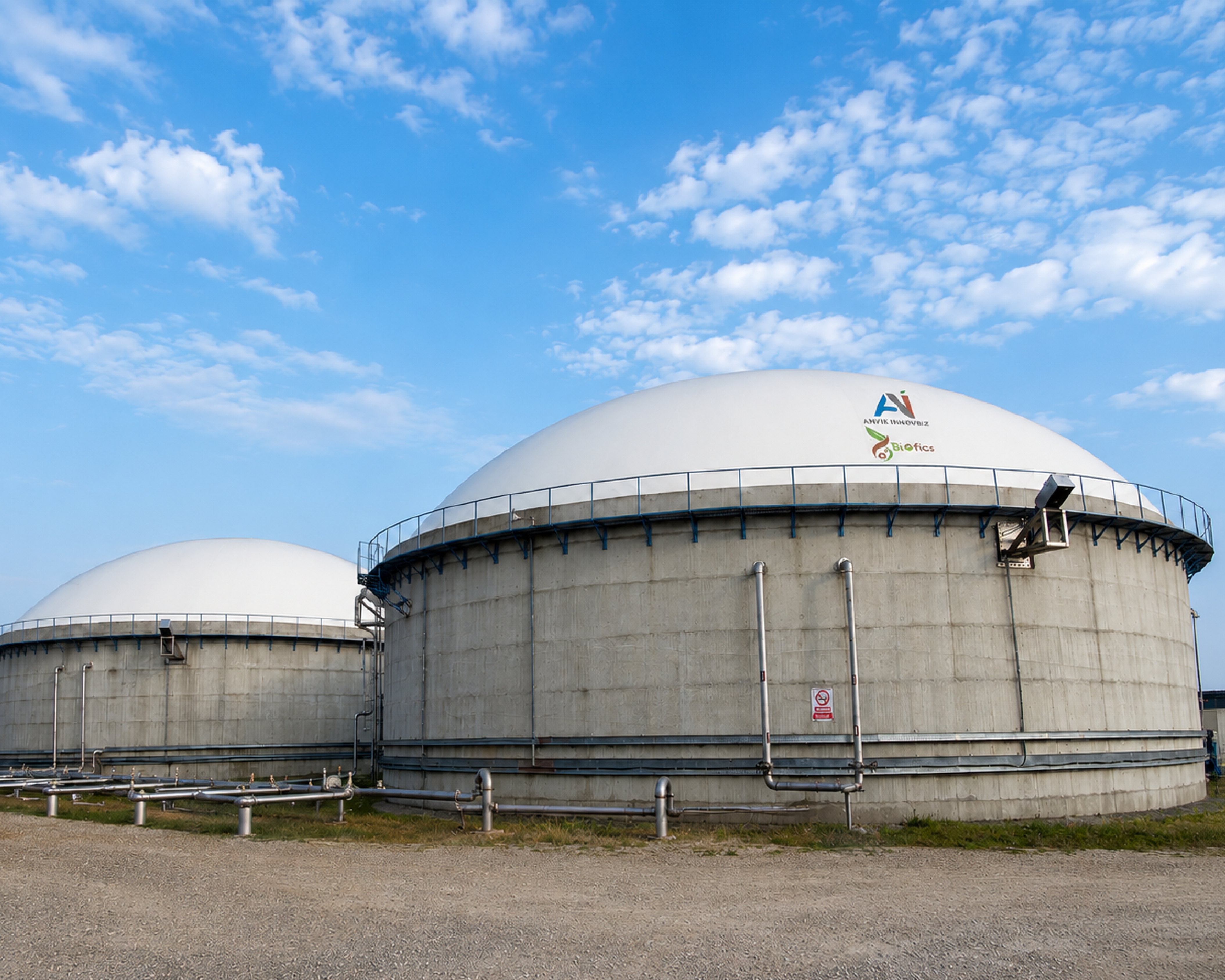 Anaerobic digestion tank construction at Anvik Innovbiz Pilibhit plant