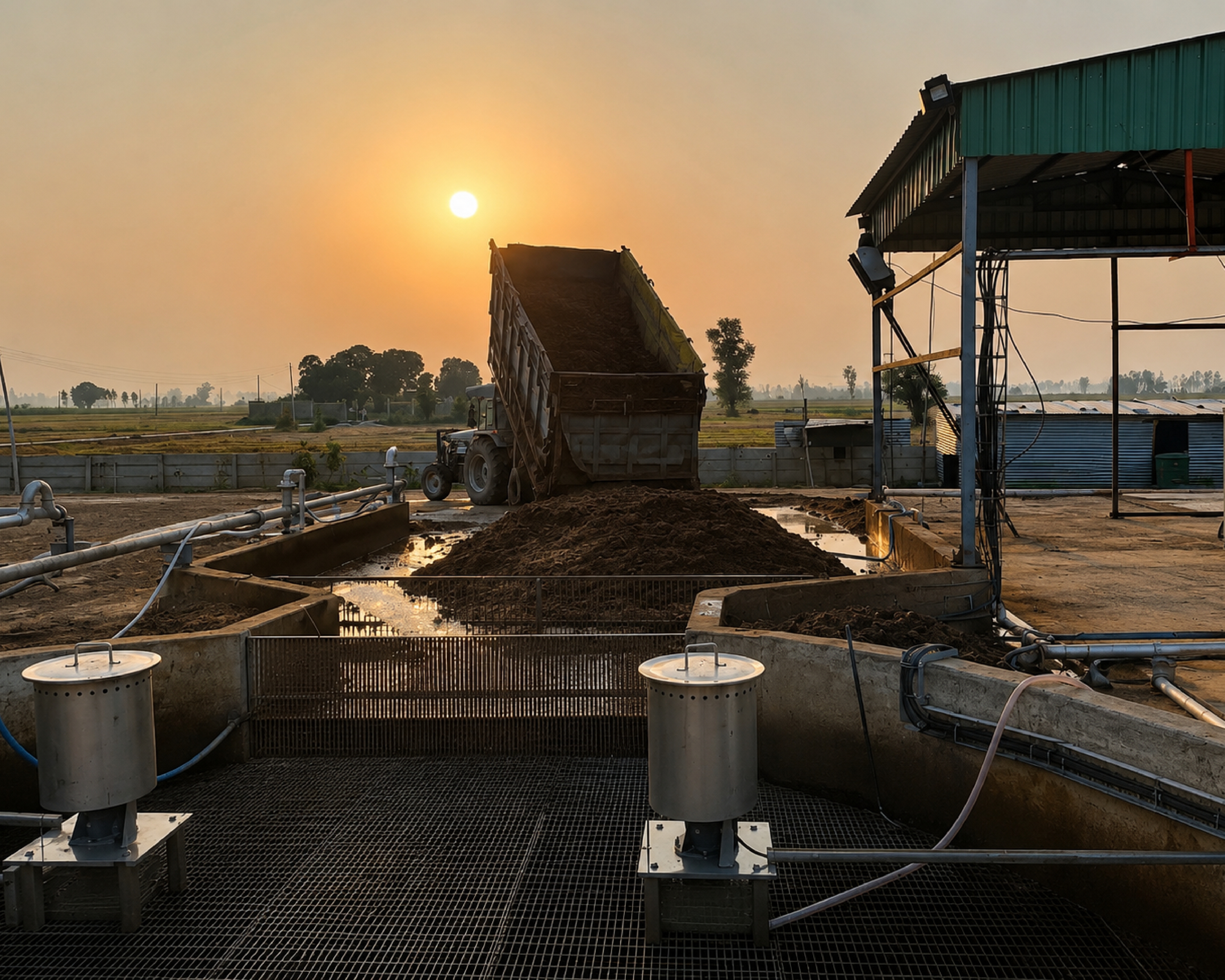 Site progress and structural work at Anvik Innovbiz manufacturing facility